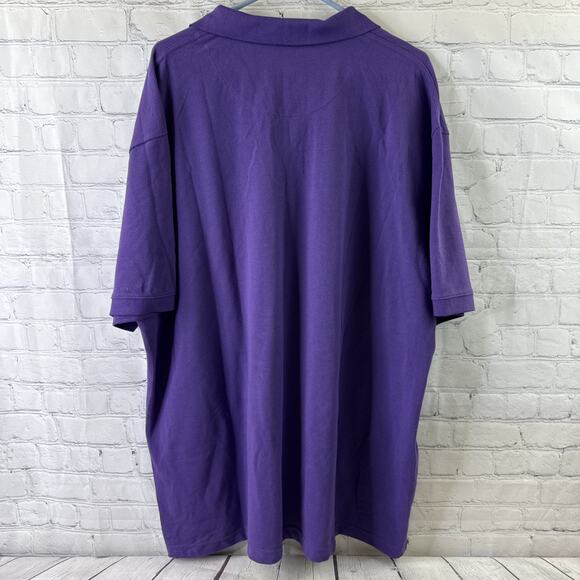 Disney Parks Polo Shirt 2XL Purple Mickey Mouse Embroidered Logo Casual Mens - Picture 6 of 9